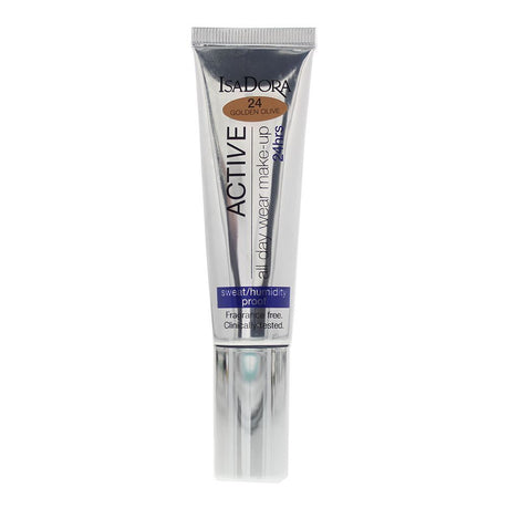 IsaDora, 24 Hrs Active, Natural, Liquid Foundation, 24, Golden Olive, 35 ml - Feel You