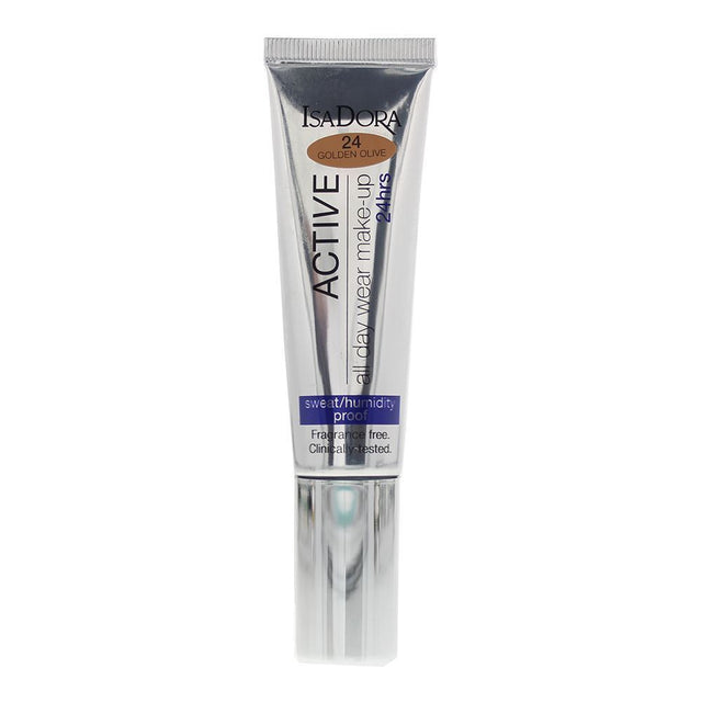 IsaDora, 24 Hrs Active, Natural, Liquid Foundation, 24, Golden Olive, 35 ml - Feel You
