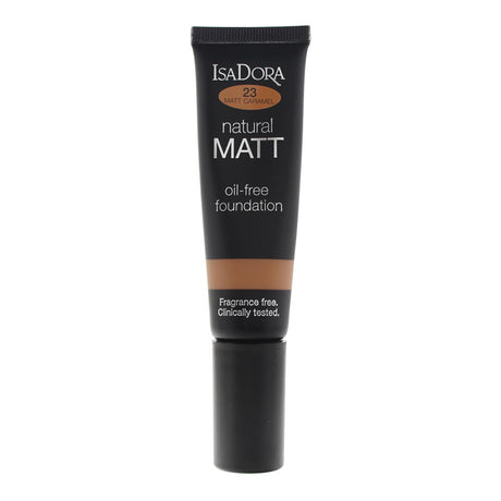 IsaDora, Natural Matt, Oil-Free, Matte, Liquid Foundation, 23, Caramel, 35 ml - Feel You