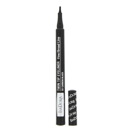 IsaDora, Twin Tip, Liquid Eyeliner, 52, Carbon Black, 1 ml - Feel You