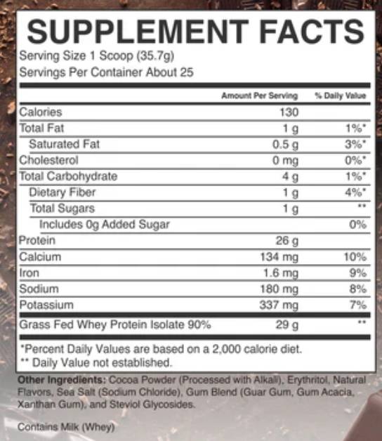 Isolate Protein | Grass Fed Whey - 900 грама - Feel You