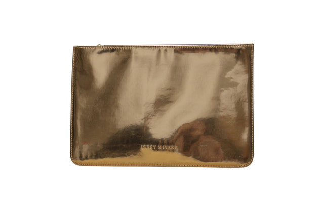 Issey Miyake, Issey Miyake, Pouch, GWP Textile Pouch, Black Gold - Feel You