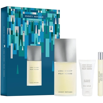 Issey Miyake - L´Eau D´Issey Pour Homme Gift Set EDT 125 ml, miniature EDT 10 ml and shower gel 50 ml - 125ml - Feel You