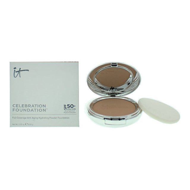It Cosmetics, Celebration, Compact Foundation, Rich, SPF50+, 9 g - Feel You