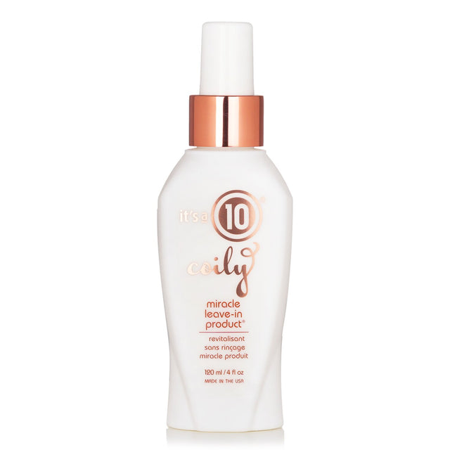 It's a 10, Coily Miracle, Hair Leave-In Conditioner, For Revitalizing, 120 ml - Feel You