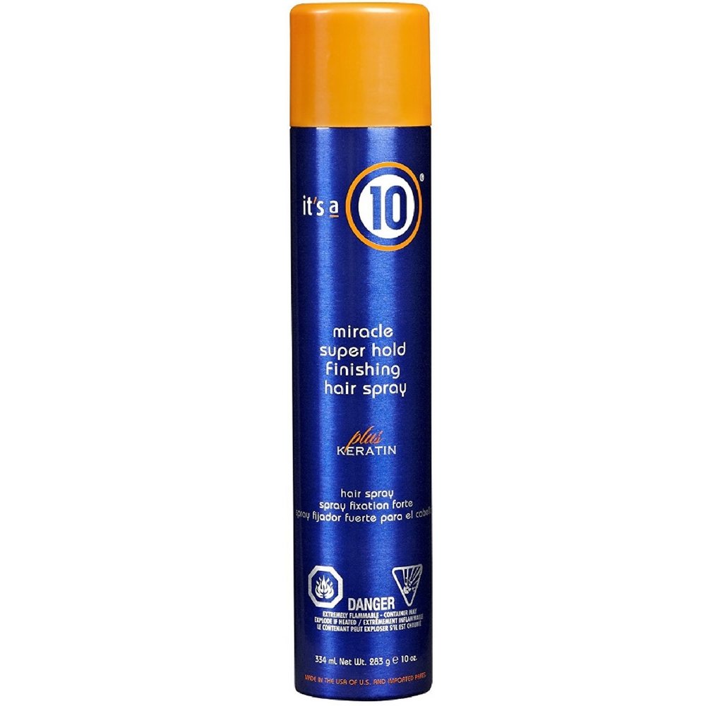 It's a 10, Miracle Super Hold Finishing Spray Plus Keratin, Hair Spray, Style, Extra Strong Hold, 334 ml - Feel You