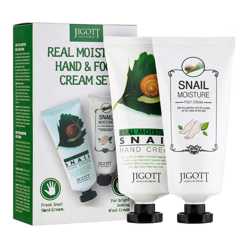 JIGOTT Real Moisture Hand & Foot Cream Set (100 ml+100 ml) - Feel You