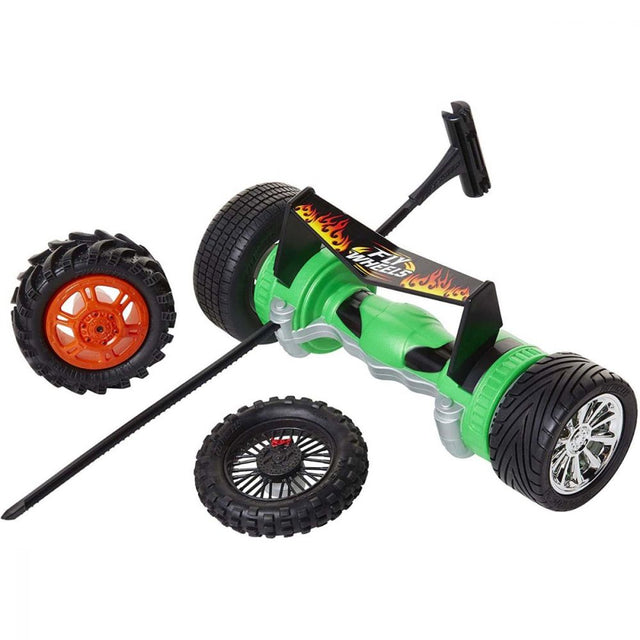 Jakks Pacific, 4 Tyres + Turbo Launcher, Jakks Pacific, Fly Wheels, Green, For Boys, 8+ years - Feel You