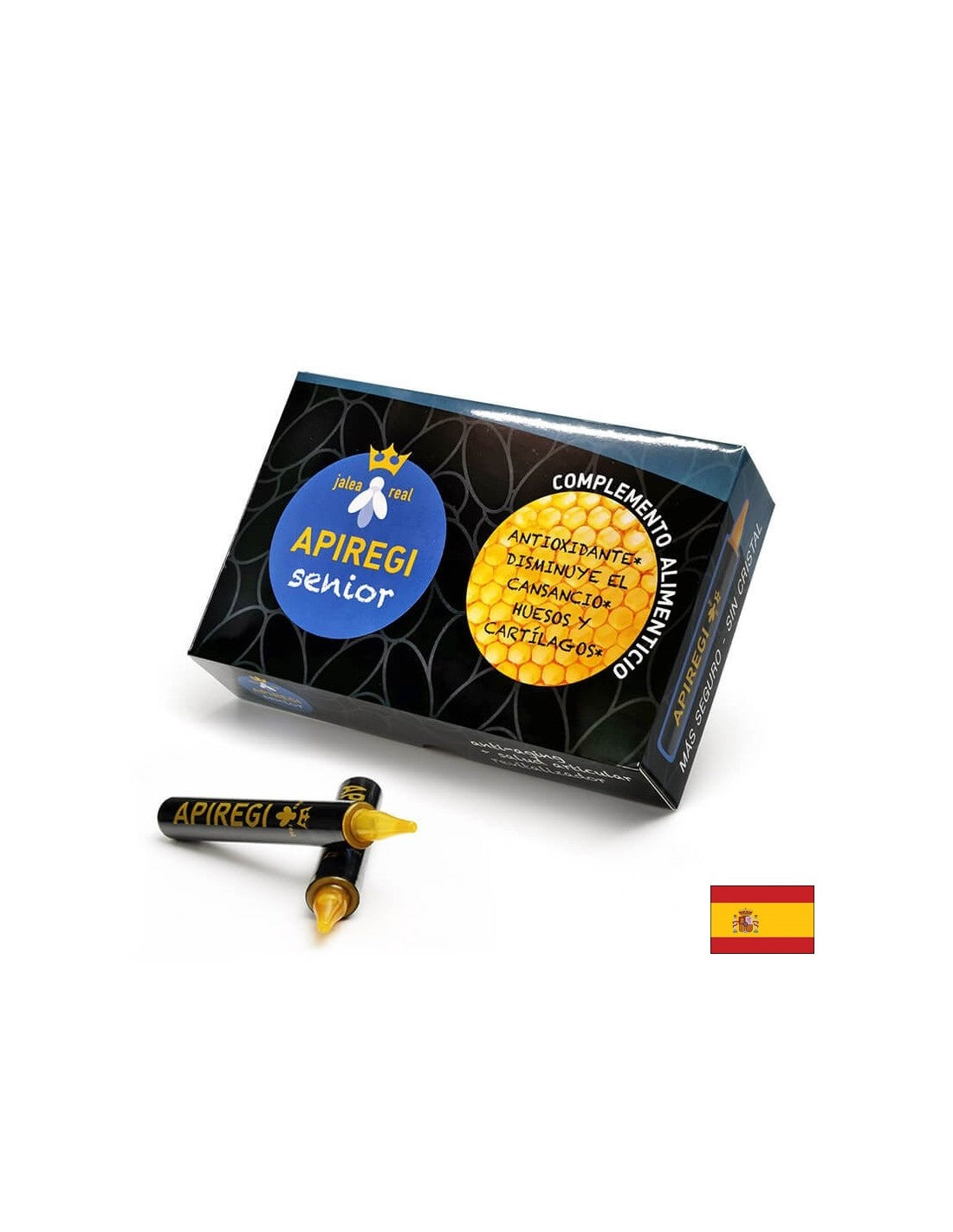 Jalea real Apiregi senior/ Пчелно млечице за възрастни/ Жизненост и силен имунитет, 20 бр. ампули за пиене Artesania - Feel You