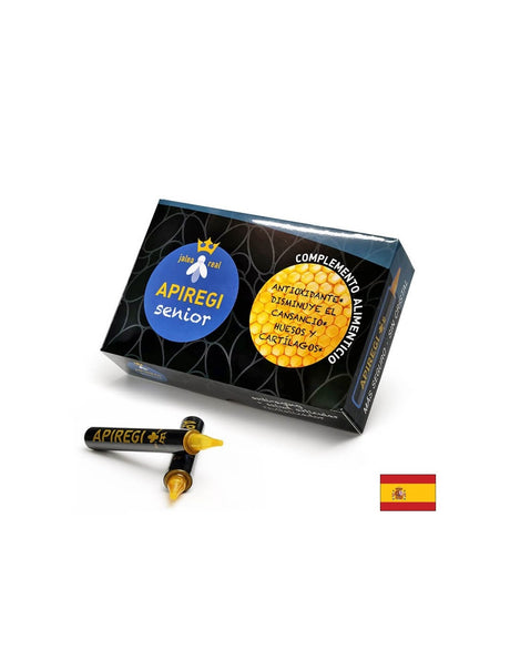 Jalea real Apiregi senior/ Пчелно млечице за възрастни/ Жизненост и силен имунитет, 20 бр. ампули за пиене Artesania - Feel You