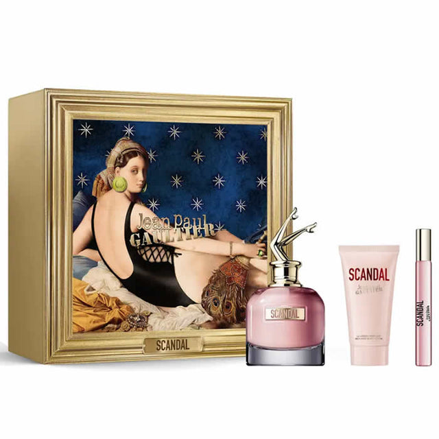 Jean Paul Gaultier - Scandal Gift Set EDP 80 ml, body lotion 75 ml and miniature EDP 10 ml - 80ml - Feel You