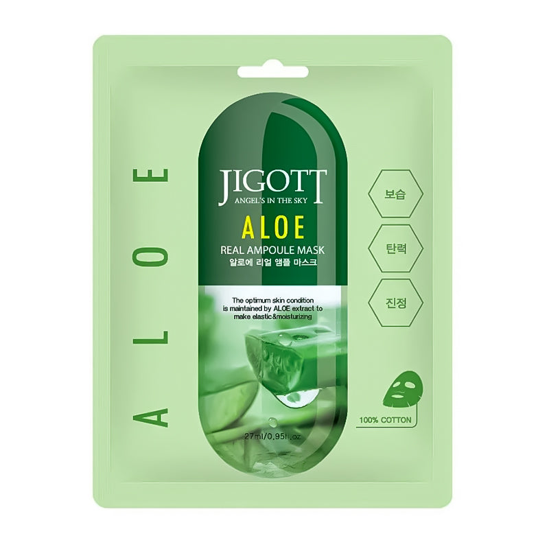 Jigott Aloe Real Ampoule Mask 27 ml - Feel You