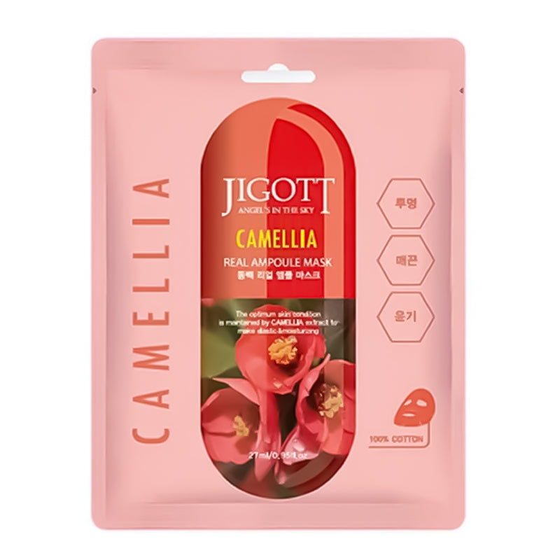Jigott Camellia Real Ampoule Mask 27 ml - Feel You