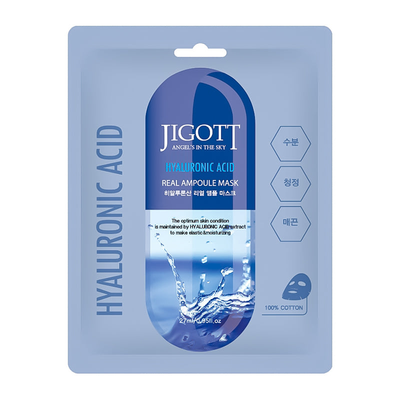 Jigott Hyaluronic Acid Real Ampoule Mask 27 ml - Feel You