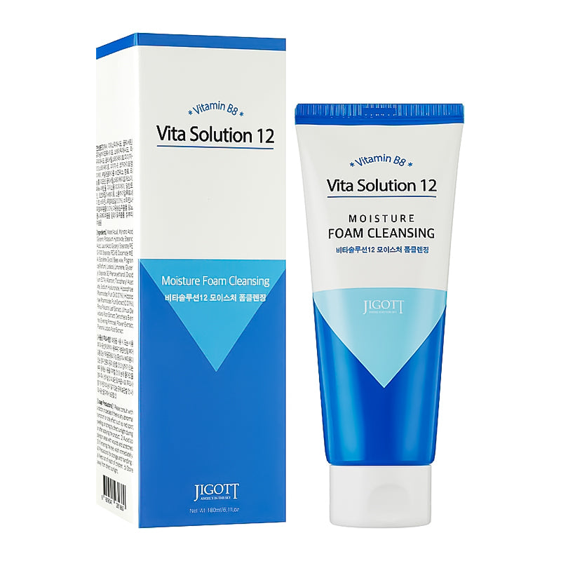 Jigott Vita Solution 12 Moisture Foam Cleansing 180 ml - Feel You