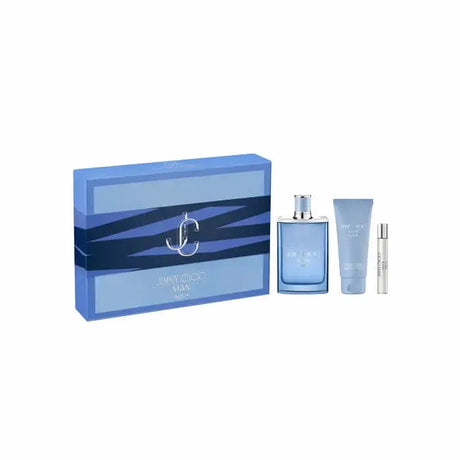Jimmy Choo Man Aqua Eau De Toilette Spray 100ml Set 3 Pieces - Feel You