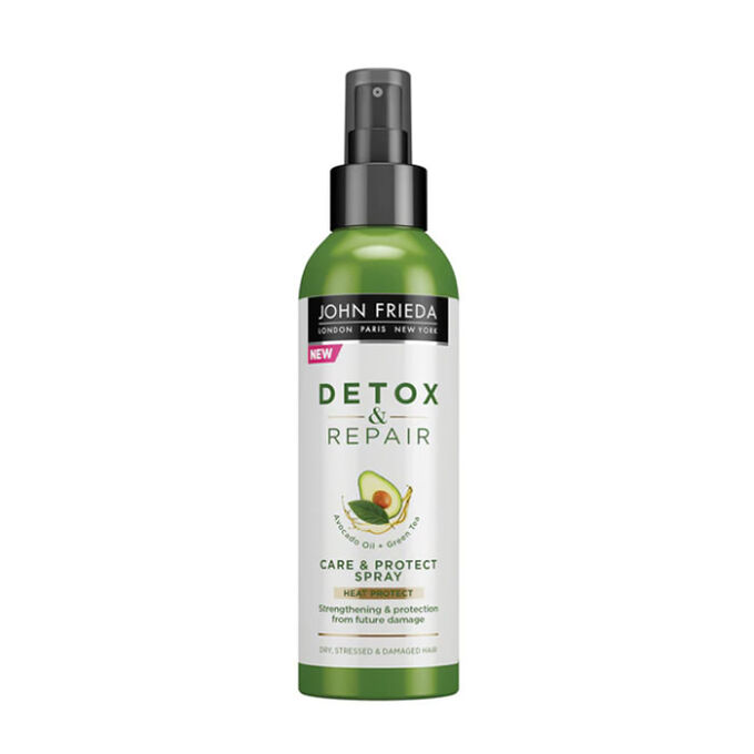 John Frieda, Detox & Repair, Avocado Oil, Hair Spray, Heat Protection, 100 ml - Feel You
