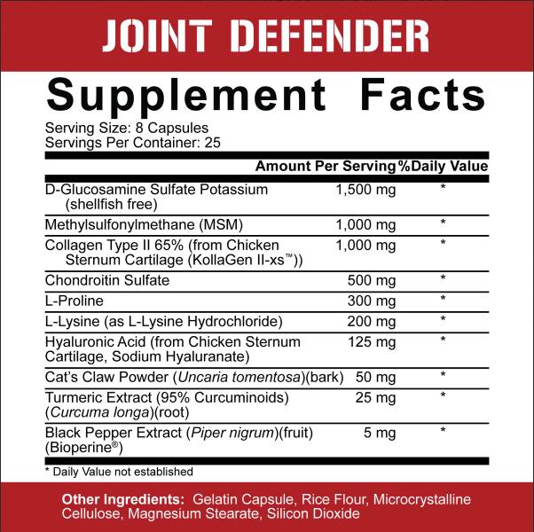 Joint Defender | Maximum Joint Support - 200 капсули - Feel You