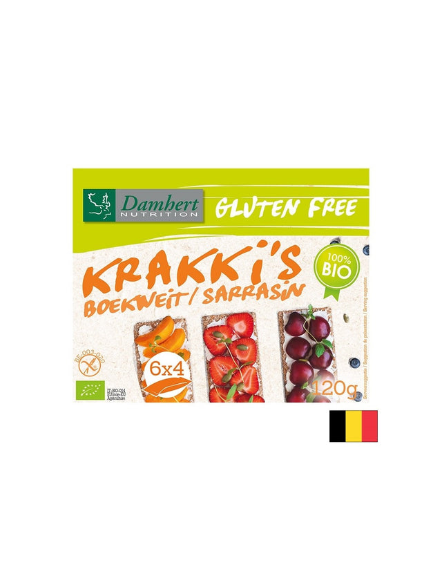 Kрекери от елда и ориз (без глутен), БИО, 120 g - Feel You