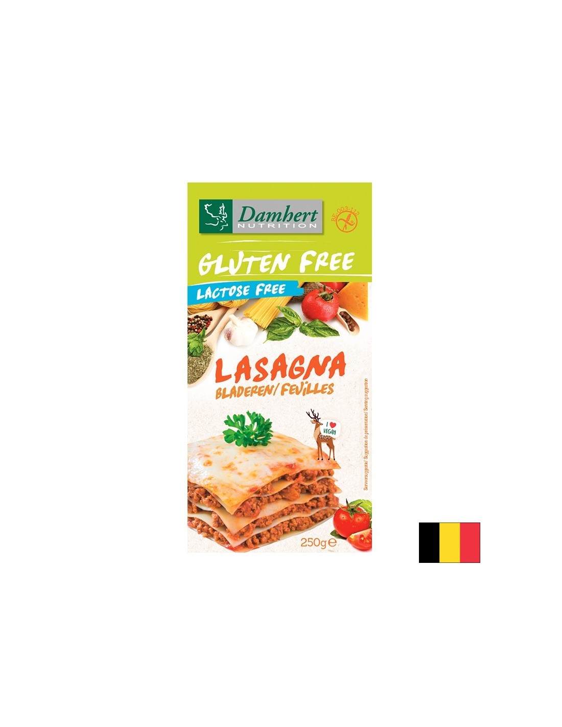 Kори за лазаня (без лактоза и глутен), 250 g - Feel You