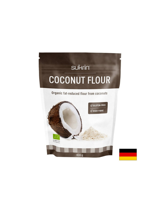 Kокосово брашно Sukrin® (обезмаслено), БИО, 400 g - Feel You