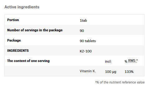 K2-100 / 90 Tabs - Feel You