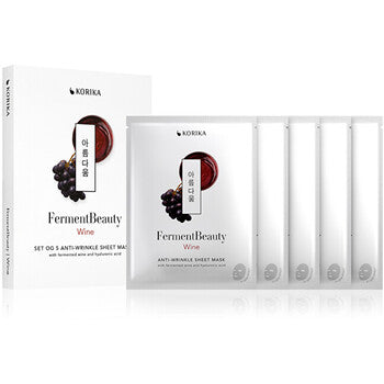 KORIKA - FermentBeauty Wine Mask Set - Sada anti-aging plátýnkových masek - 20.0g - Feel You