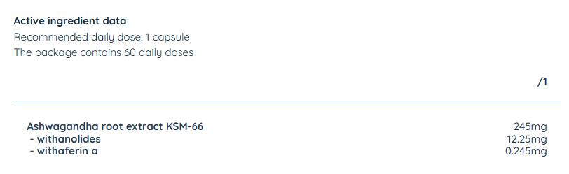 KSM-66 Ashwagandha 245 mg - 60 капсули - Feel You