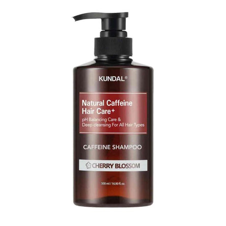 KUNDAL – Caffeine Shampoo, Cherry Blossom, 500ml - Feel You