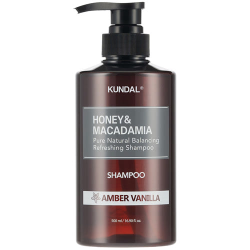 KUNDAL - Honey & Macadamia Nature Shampoo, Amber Vanilla,  500ml - Feel You