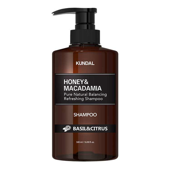 KUNDAL – Honey & Macadamia Nature Shampoo, Basil & Citrus, 500ml - Feel You