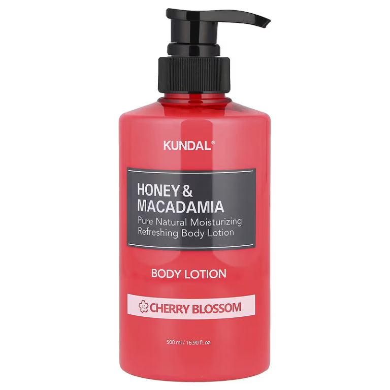 KUNDAL – Honey & Macadamia Pure Body Lotion, Cherry Blossom, 500ml - Feel You