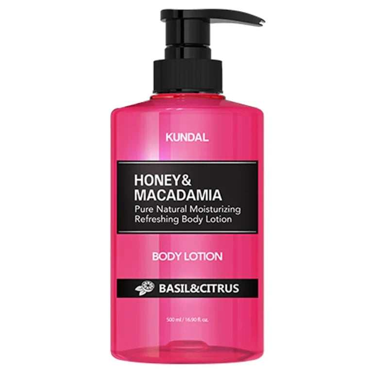 KUNDAL – Honey & Macadamia Pure Body Lotion, Citrus & Basil, 500ml - Feel You