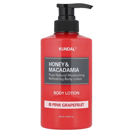 KUNDAL – Honey & Macadamia Pure Body Lotion, Pink Grapefruit, 500ml - Feel You