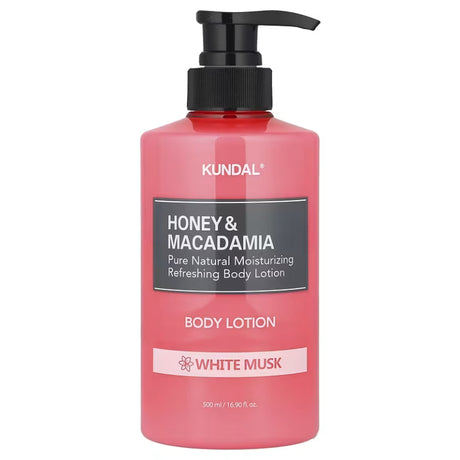 KUNDAL – Honey & Macadamia Pure Body Lotion, White Musk, 500ml - Feel You
