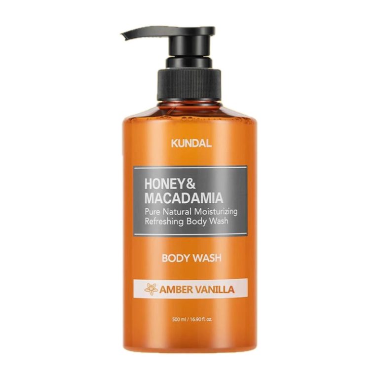 KUNDAL – Honey & Macadamia Pure Body Wash, Amber Vanilla, 500ml - Feel You