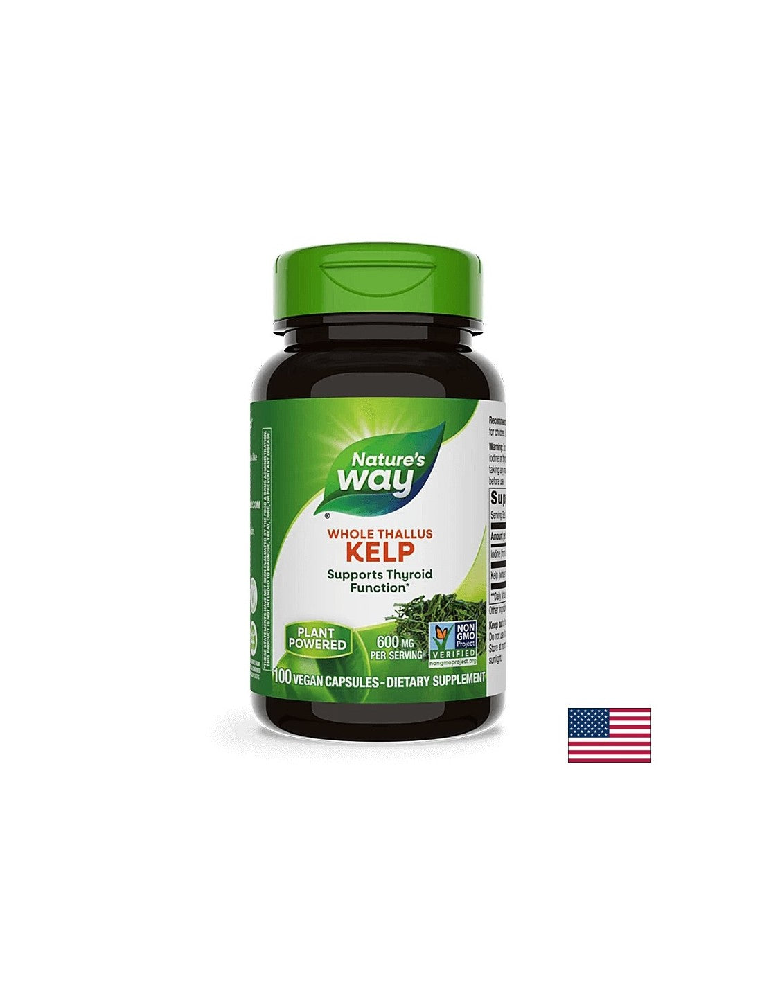 Kelp Whole Thallus/ Келп / Kафяви водорасли 600 mg x 100 капсули Nature’s Way - Feel You