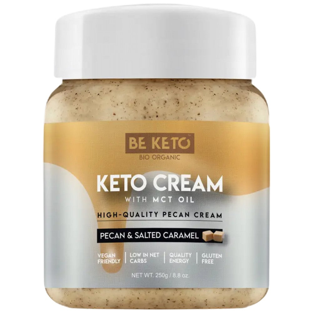 Keto Cream | Pecan & Salted Caramel + MCT - 250 грама