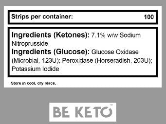 Ketone & Glucose Test Strips - 100 бр. - Feel You