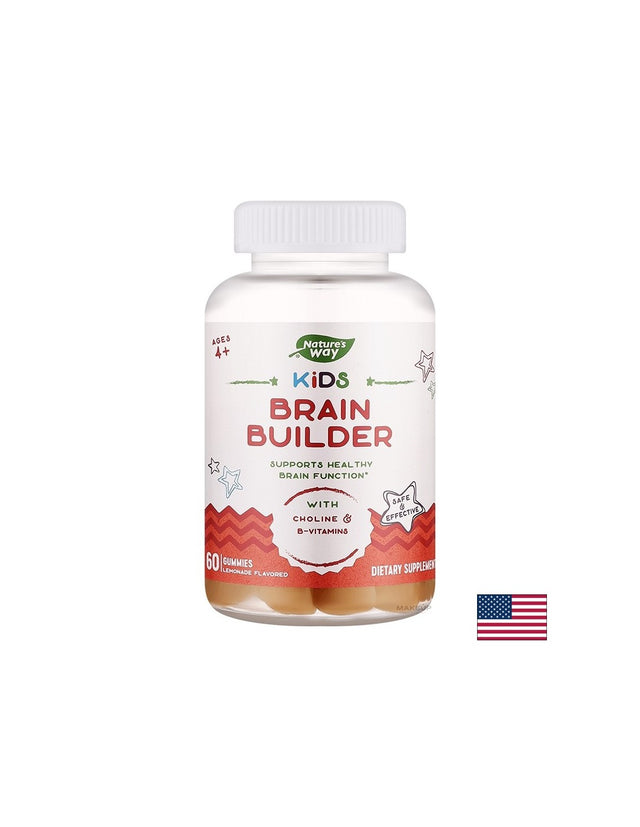 Детска формула за стимулиране на мозъчната дейност - Kids Brain Builder, 60 желирани таблетки - Feel You