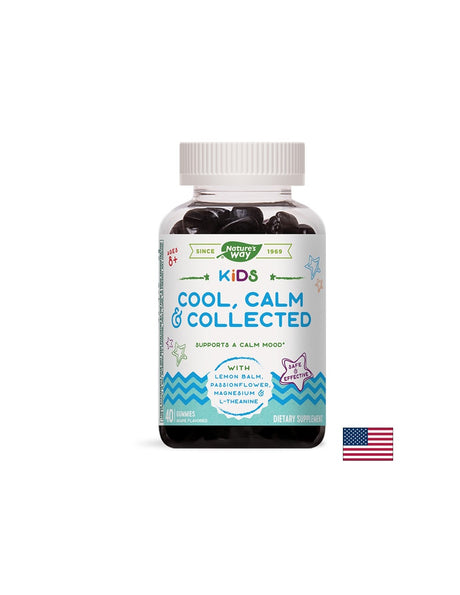 Kids Cool, Calm & Collected /С маточина, пасифлора, магнезий, Л-теанин/, 40 желирани таблетки Nature’s Way - Feel You