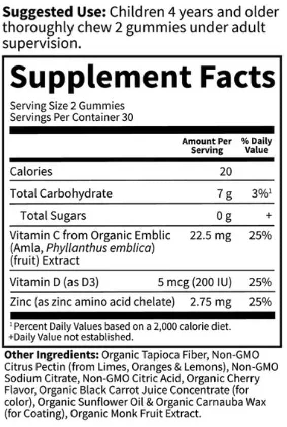 Kids Immune Gummy - 60 желирани бонбони - Feel You