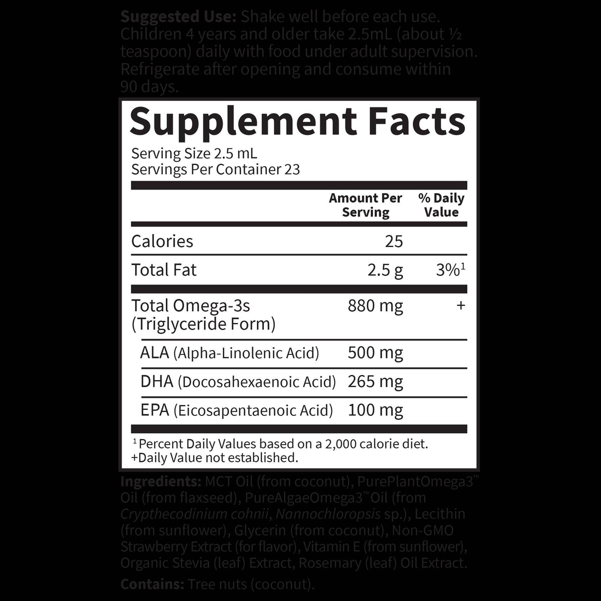 Kids Plant Omega-3 Liquid - 57.5 мл - Feel You