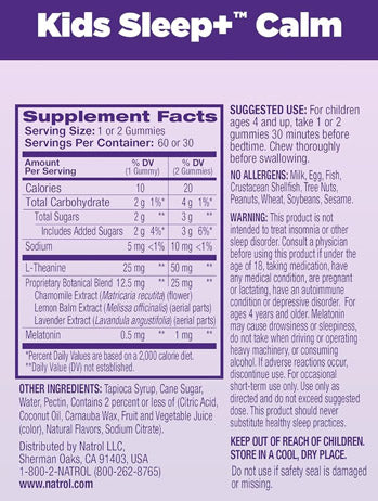 Kids Sleep + Calm / 60 Gummies - Feel You