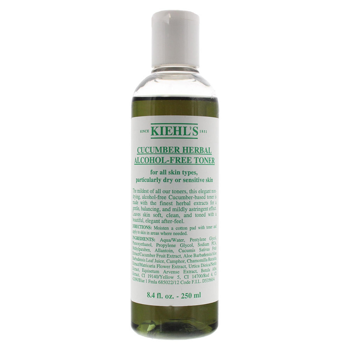 Kiehls - Cucumber Herbal Alcohol-Free Toner - Alcohol-free skin tonic - 250ml - Feel You