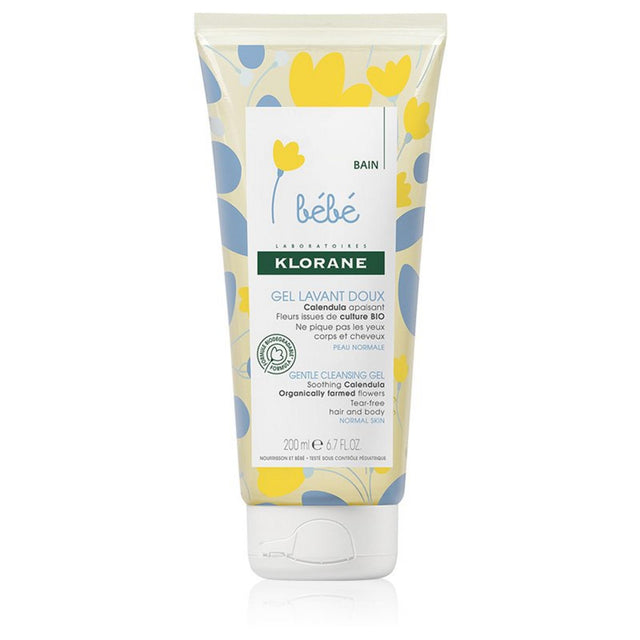 Klorane, Baby, Calendula Extract, Gentle Cleansing, Cleansing Gel, For Hair & Body, 200 ml - Feel You