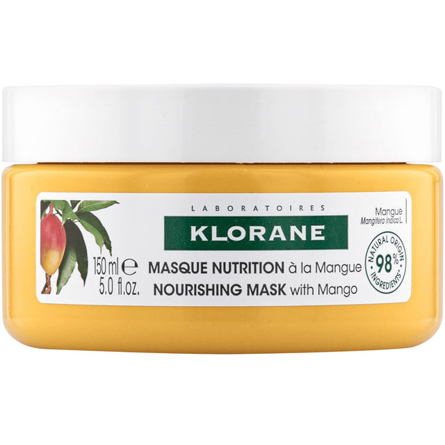 Klorane, Mango Butter Nutrition, Hair Treatment Cream Mask, For Nourishing, 150 ml - Feel You
