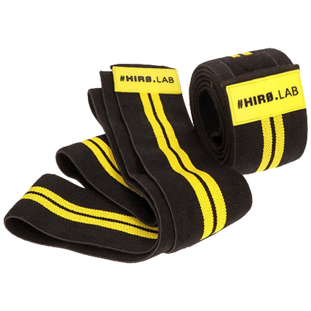 Knee Wrap - Rubber Logo | Black & Yellow - Feel You