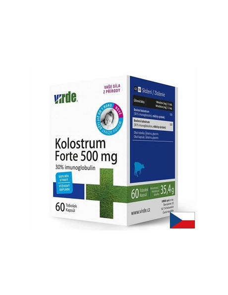 Kolostrum Forte Говежда коластра – Силен имунитет, 500 mg, 60 капсули - Feel You