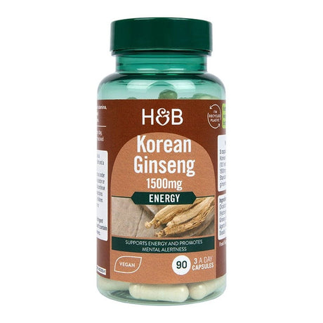 Корейски женшен (Korean Ginseng) 500мг 90 капсули, H&B - Feel You